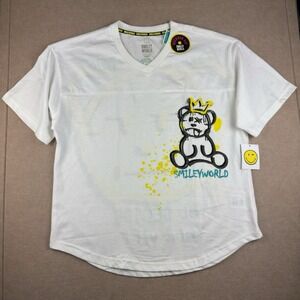 SmileyWorld Shirt Men M White Bear Trust Your Mind‎ Quote Statement Tee